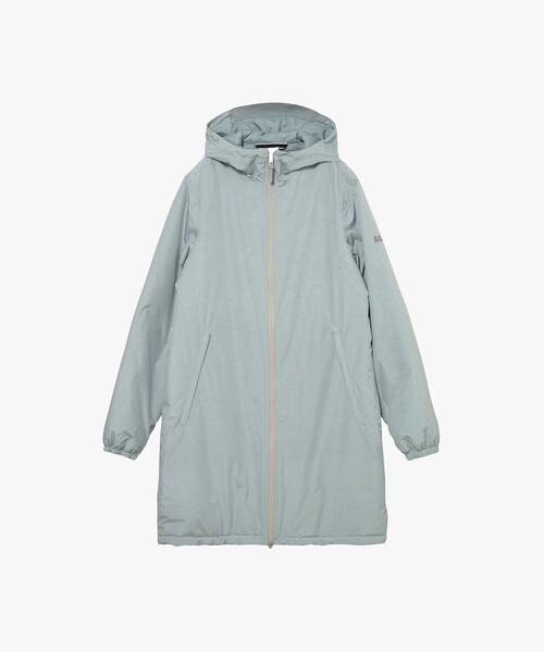 AIGLE(エーグル)の「【RainPack Warm】透湿防水 レインパックウォーム ロングジャケット(ダウンジャケット/コート・レディース・ブラック/アイボリー/ブルーグレー/モスグリーン/ダークネイビー・M/S/L)」の10枚目の写真