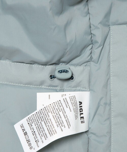 AIGLE(エーグル)の「【RainPack Warm】透湿防水 レインパックウォーム ロングジャケット(ダウンジャケット/コート・レディース・ブラック/アイボリー/ブルーグレー/モスグリーン/ダークネイビー・M/S/L)」の22枚目の写真