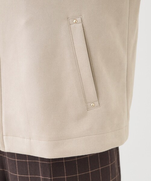 DRESKIP（ドレスキップ）の「【S-LL】上品さを纏う やわらか フェイクスエードブルゾン（ブルゾン・レディース・ライトベージュ/ブラック/ブラウン系・02/03/04/01）」の17枚目の写真