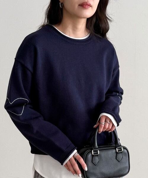 セール】【新色追加！/主役級ニット】ハートステッチニットプル