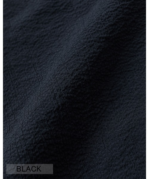 THOUSAND MILE（サウザンドマイル）の「[L's]SHORT SLEEVE SKIPPER OP SEERSUCKER/ショートスリーブスキッパーワンピース シアサッカー（ワンピース・レディース・ブラック/ブラウン/ネイビー/イエロー・FREE）」の11枚目の写真