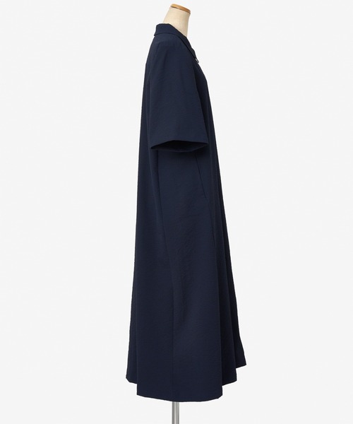 THOUSAND MILE（サウザンドマイル）の「[L's]SHORT SLEEVE SKIPPER OP SEERSUCKER/ショートスリーブスキッパーワンピース シアサッカー（ワンピース・レディース・ブラック/ブラウン/ネイビー/イエロー・FREE）」の16枚目の写真