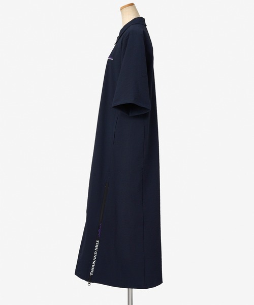 THOUSAND MILE（サウザンドマイル）の「[L's]SHORT SLEEVE SKIPPER OP SEERSUCKER/ショートスリーブスキッパーワンピース シアサッカー（ワンピース・レディース・ブラック/ブラウン/ネイビー/イエロー・FREE）」の15枚目の写真