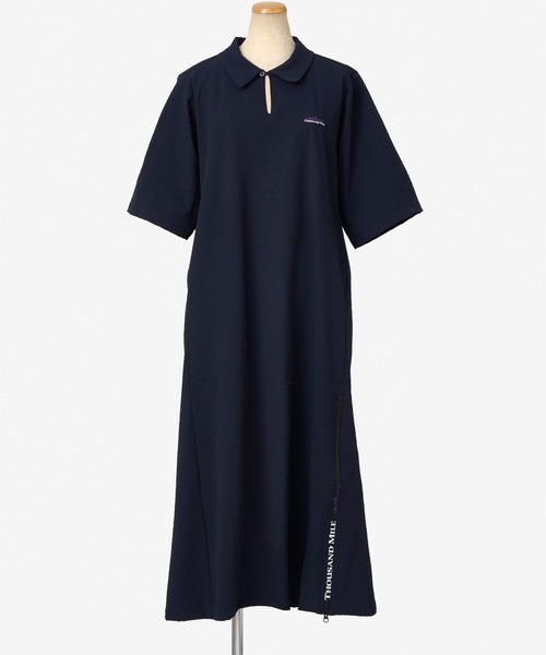THOUSAND MILE（サウザンドマイル）の「[L's]SHORT SLEEVE SKIPPER OP SEERSUCKER/ショートスリーブスキッパーワンピース シアサッカー（ワンピース・レディース・ブラック/ブラウン/ネイビー/イエロー・FREE）」の17枚目の写真