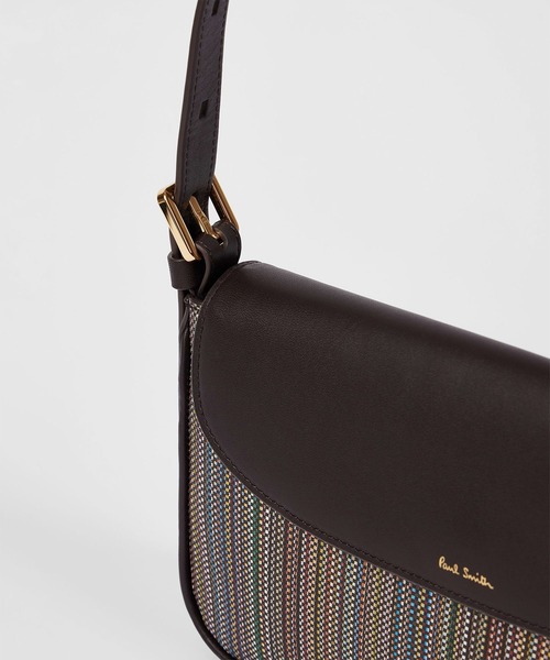 Paul Smith(ポールスミス)の「ウィメンズ "Signature Stripe" トップハンドル バッグ / 455903 8209(ハンドバッグ・レディース・ダークブラウン・FREE)」の3枚目の写真