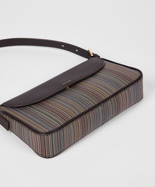 Paul Smith(ポールスミス)の「ウィメンズ "Signature Stripe" トップハンドル バッグ / 455903 8209(ハンドバッグ・レディース・ダークブラウン・FREE)」の5枚目の写真