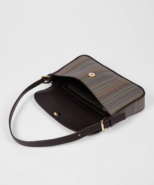 Paul Smith(ポールスミス)の「ウィメンズ "Signature Stripe" トップハンドル バッグ / 455903 8209(ハンドバッグ・レディース・ダークブラウン・FREE)」の6枚目の写真