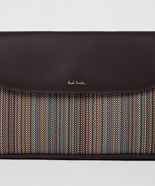 Paul Smith(ポールスミス)の「ウィメンズ "Signature Stripe" トップハンドル バッグ / 455903 8209(ハンドバッグ・レディース・ダークブラウン・FREE)」の7枚目の写真