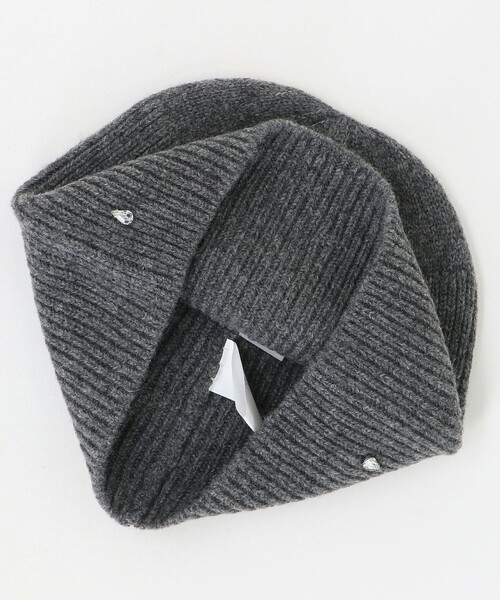 UNITED ARROWS（ユナイテッドアローズ）の「ドロップビジュー ニットキャップ（ニットキャップ/ビーニー・レディース・ブラック/グレー系・FREE）」の8枚目の写真