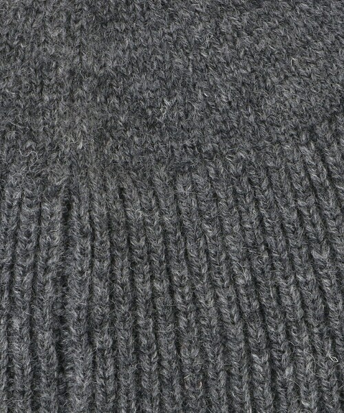 UNITED ARROWS（ユナイテッドアローズ）の「ドロップビジュー ニットキャップ（ニットキャップ/ビーニー・レディース・ブラック/グレー系・FREE）」の10枚目の写真