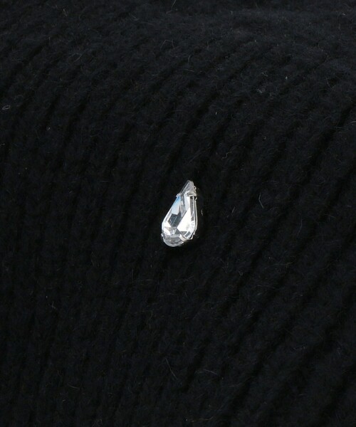 UNITED ARROWS（ユナイテッドアローズ）の「ドロップビジュー ニットキャップ（ニットキャップ/ビーニー・レディース・ブラック/グレー系・FREE）」の16枚目の写真