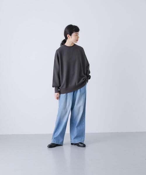 かぐれ　コットンリヨセルスウェットプルオーバー　チャコールグレー　新品未使用 かぐれ（カグレ）の「コットンリヨセルスウェットプルオーバー