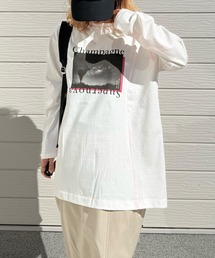 Q | 切替フォトロンT(Tシャツ/カットソー)