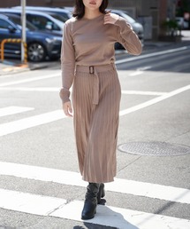 VENCEEXCHANGE（ヴァンスエクスチェンジ）の「プリーツニットワンピース（ワンピース）」