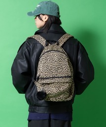 an meets zakka（アンミツザッカ）の「an meets zakka レオパードコットンソフトキャンバスリュックサック（バックパック/リュック）」
