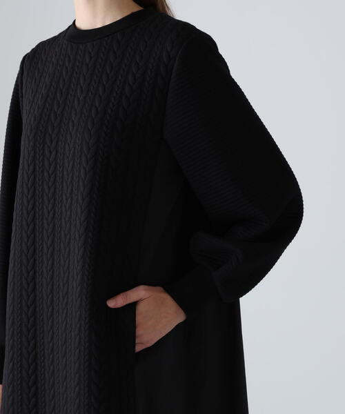 ADORE(アドーア)の「◆ジャガードジャージーワンピース(ワンピース・レディース・ブラック/ホワイト・38)」の9枚目の写真