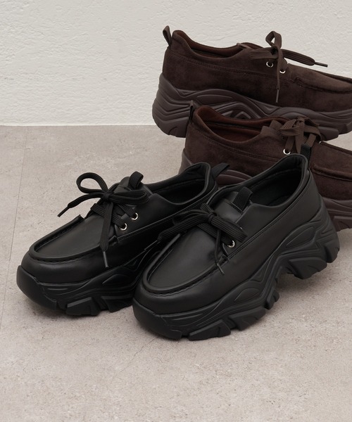 RAY CASSIN（レイカズン）の「スニーカーローファー（ローファー・レディース・ブラウン系その他2/ブラック系その他2・M/S/L）」の3枚目の写真