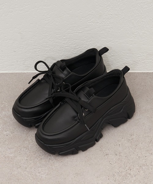 RAY CASSIN（レイカズン）の「スニーカーローファー（ローファー・レディース・ブラウン系その他2/ブラック系その他2・M/S/L）」の4枚目の写真