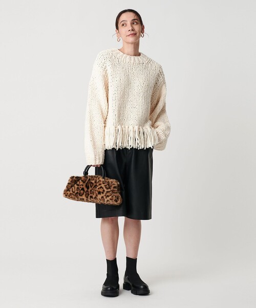 セール】【別注】＜IRONING＞フリンジ ニットプルオーバー（ニット