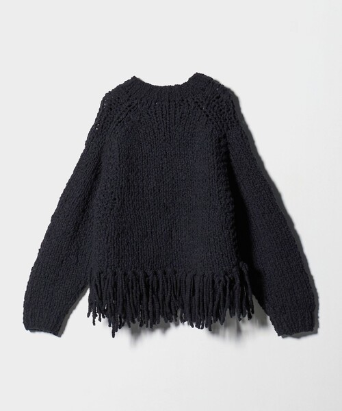 セール】【別注】＜IRONING＞フリンジ ニットプルオーバー（ニット