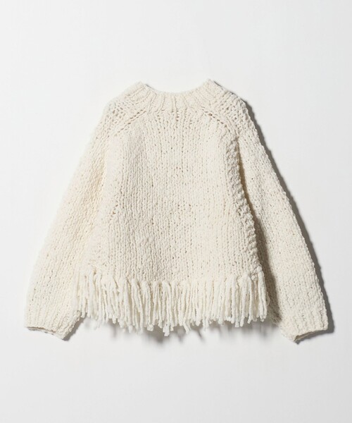 セール】【別注】＜IRONING＞フリンジ ニットプルオーバー（ニット
