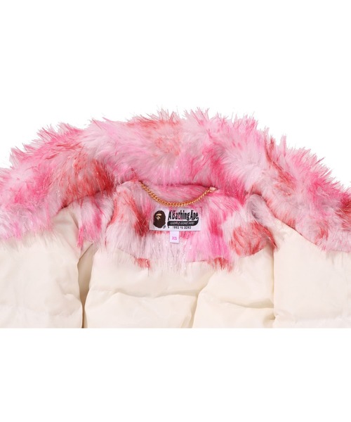 ABC CAMO ONE POINT METALLIC LONG FUR JACQUARD DOWN JACKET（ダウン