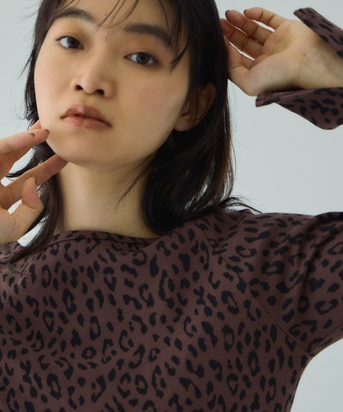 VICKY（ビッキー）の「アニマルソウガラボートネックプルオーバー≪手洗い可能≫（Tシャツ/カットソー・レディース・ブラック系その他/グレー系その他/ブラウン系その他/ベージュ系その他・M）」の20枚目の写真