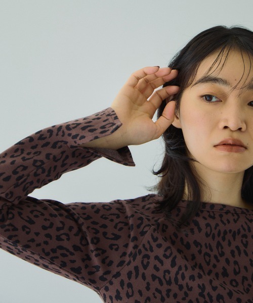 VICKY（ビッキー）の「アニマルソウガラボートネックプルオーバー≪手洗い可能≫（Tシャツ/カットソー・レディース・ブラック系その他/グレー系その他/ブラウン系その他/ベージュ系その他・M）」の21枚目の写真