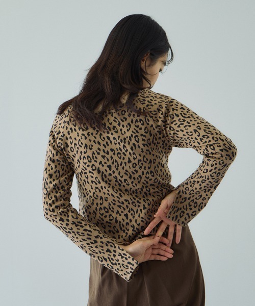 VICKY（ビッキー）の「アニマルソウガラボートネックプルオーバー≪手洗い可能≫（Tシャツ/カットソー・レディース・ブラック系その他/グレー系その他/ブラウン系その他/ベージュ系その他・M）」の12枚目の写真