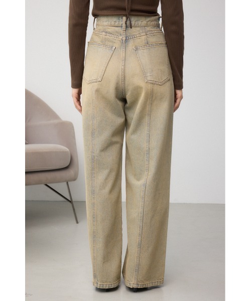 AZUL by moussy（アズールバイマウジー）の「AZUL DENIM ヴィンテージワイドデニム（デニムパンツ・レディース・ライトブルー・SMALL/MEDIUM）」の3枚目の写真