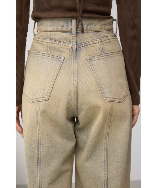 AZUL by moussy（アズールバイマウジー）の「AZUL DENIM ヴィンテージワイドデニム（デニムパンツ・レディース・ライトブルー・SMALL/MEDIUM）」の5枚目の写真