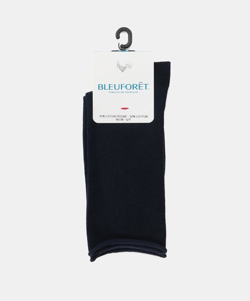 IENA（イエナ）の「BLEU FORET/ブルーフォレ COTTON SOCKS 靴下 6594（ソックス/靴下・レディース・オレンジ/ブルー系その他/ネイビー/レッド・FREE）」の2枚目の写真