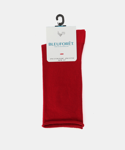 IENA（イエナ）の「BLEU FORET/ブルーフォレ COTTON SOCKS 靴下 6594（ソックス/靴下・レディース・オレンジ/ブルー系その他/ネイビー/レッド・FREE）」の3枚目の写真