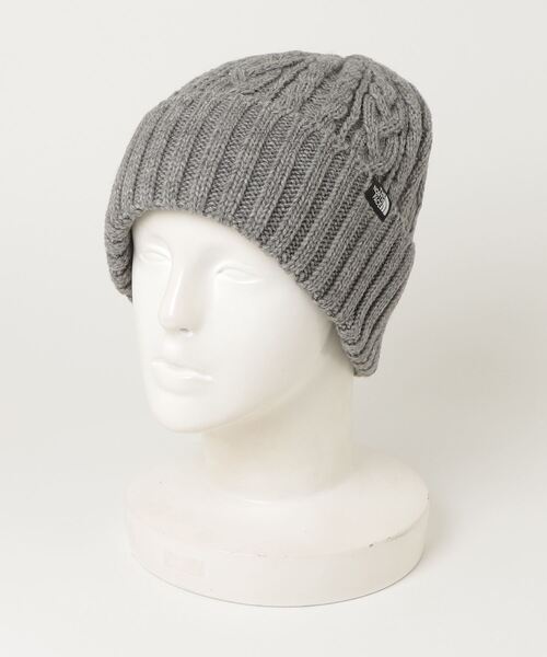 THE NORTH FACE(ザノースフェイス)の「ザ ノース フェイス THE NORTH FACE Cable Beanie_ケーブルビーニー(ニットキャップ/ビーニー・メンズ・ブラック/キャメル/オフホワイト/グレー・フリ-)」の4枚目の写真