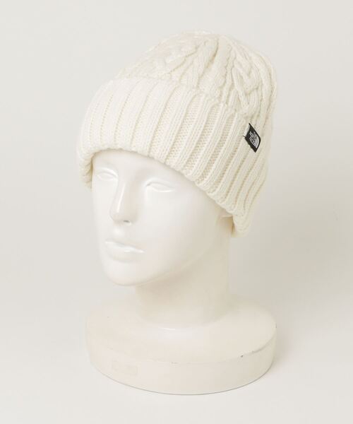 THE NORTH FACE(ザノースフェイス)の「ザ ノース フェイス THE NORTH FACE Cable Beanie_ケーブルビーニー(ニットキャップ/ビーニー・メンズ・ブラック/キャメル/オフホワイト/グレー・フリ-)」の2枚目の写真