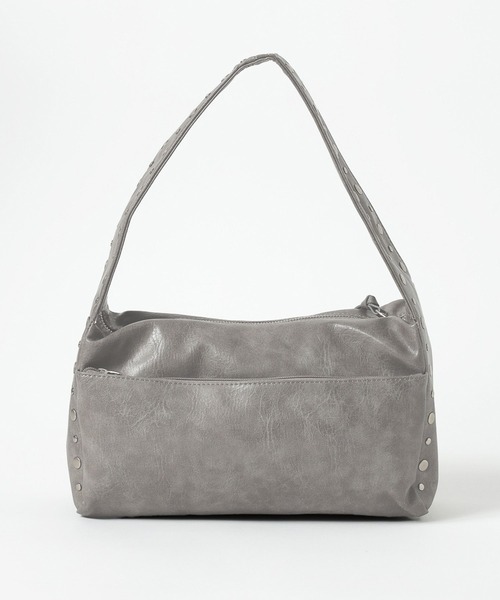 LEPSIM(レプシィム)の「スタッズソフトバッグ 601367(ハンドバッグ・レディース・グレー/ブラック・ONE SIZE)」の12枚目の写真