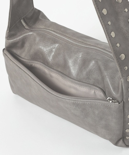 LEPSIM(レプシィム)の「スタッズソフトバッグ 601367(ハンドバッグ・レディース・グレー/ブラック・ONE SIZE)」の16枚目の写真