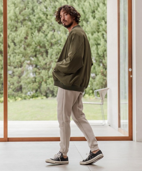 CAMBIO（カンビオ）の「mj11205-ルーズシルエットボンバーブルゾン（ブルゾン・メンズ・グレイッシュベージュ/オリーブ/ブラック・M/L/XL）」の11枚目の写真