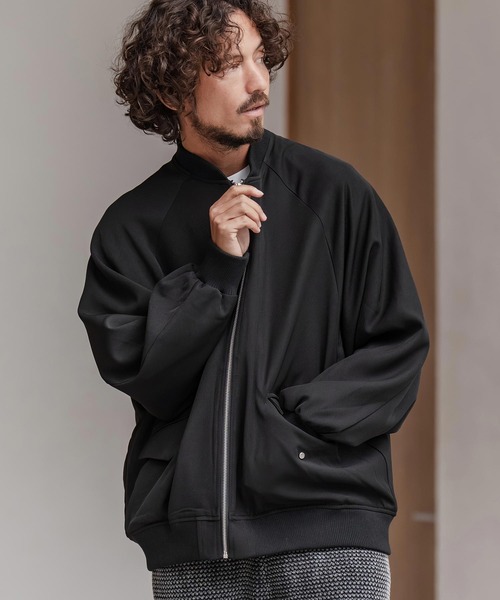 CAMBIO（カンビオ）の「mj11205-ルーズシルエットボンバーブルゾン（ブルゾン・メンズ・グレイッシュベージュ/オリーブ/ブラック・M/L/XL）」の13枚目の写真