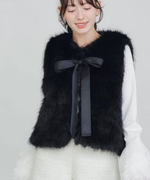 PICCIN PERLA | フェイクファーベスト(ショート)(ベスト)