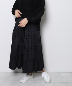 【新品未使用】 メッシュハギティアードスカート 白 メッシュハギティアードスカート（スカート）｜B.C STOCK（ベー