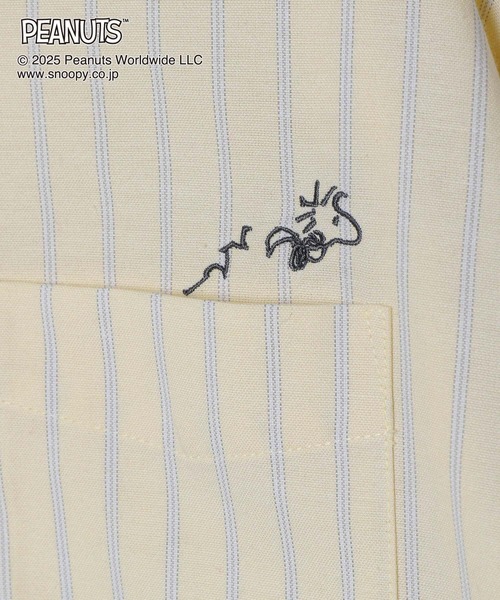 GLOBAL WORK（グローバルワーク）の「PEANUTS/ストライプ刺繍シャツ/591296（シャツ/ブラウス・レディース・ブルー系その他/イエロー系その他・MEDIUM/LARGE）」の16枚目の写真