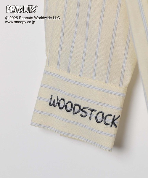 GLOBAL WORK（グローバルワーク）の「PEANUTS/ストライプ刺繍シャツ/591296（シャツ/ブラウス・レディース・ブルー系その他/イエロー系その他・MEDIUM/LARGE）」の17枚目の写真