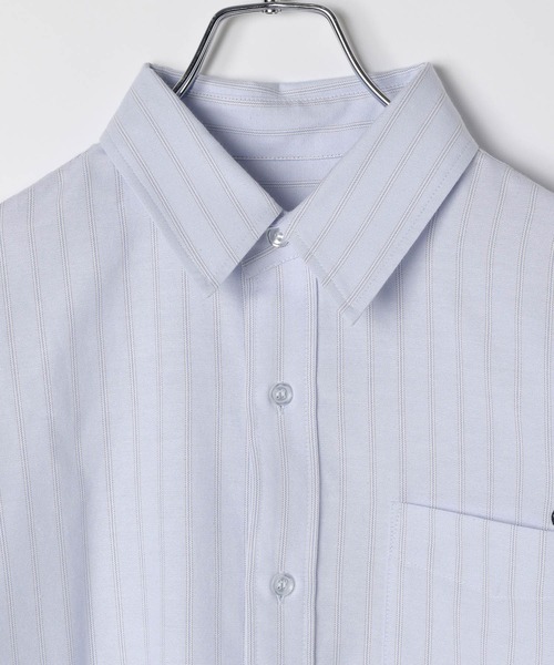 GLOBAL WORK（グローバルワーク）の「PEANUTS/ストライプ刺繍シャツ/591296（シャツ/ブラウス・レディース・ブルー系その他/イエロー系その他・MEDIUM/LARGE）」の4枚目の写真