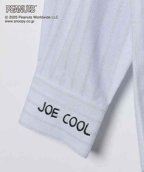 GLOBAL WORK（グローバルワーク）の「PEANUTS/ストライプ刺繍シャツ/591296（シャツ/ブラウス・レディース・ブルー系その他/イエロー系その他・MEDIUM/LARGE）」の9枚目の写真