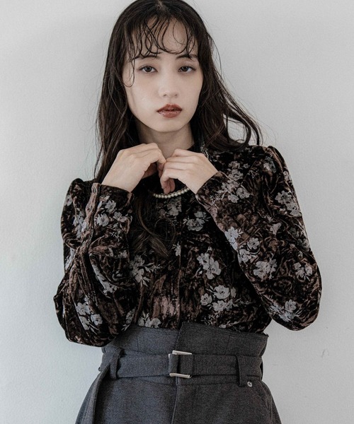 セール】2WAYベロアガラブラウス(HARE)（シャツ/ブラウス）｜HARE