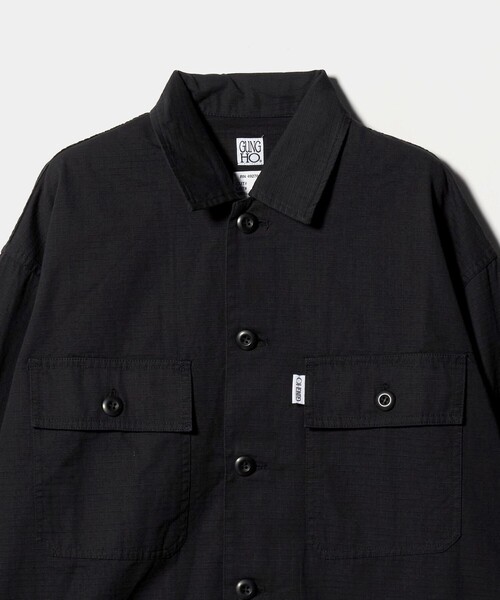 A DAY IN THE LIFE UNITED ARROWS（アデイインザライフユナイテッドアローズ）の「<GUNG-HO> ファティーグ 2ポケットシャツ（シャツ/ブラウス・メンズ・オリーブ/ブラック・L/M）」の10枚目の写真
