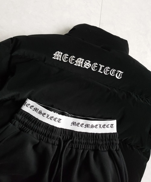 me+em select（ミームセレクト）の「【 ２color 】ウエストグランジロゴスウェットワイドパンツ ／ waist grunge logo sweat wide pants（スウェットパンツ・レディース・グレー/ブラック・FREE）」の6枚目の写真