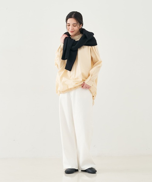 collex（コレックス）の「2WAYショートニットプルオーバー（ニット/セーター・レディース・ブラウン/アイボリー/ブラック・フリー）」の9枚目の写真