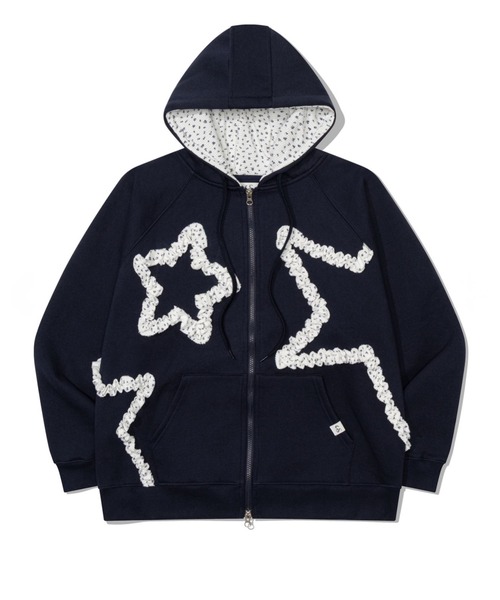 Uglyshadow】FLOWER STAR HOODED ZIPUP / 【アグリーシャドウ